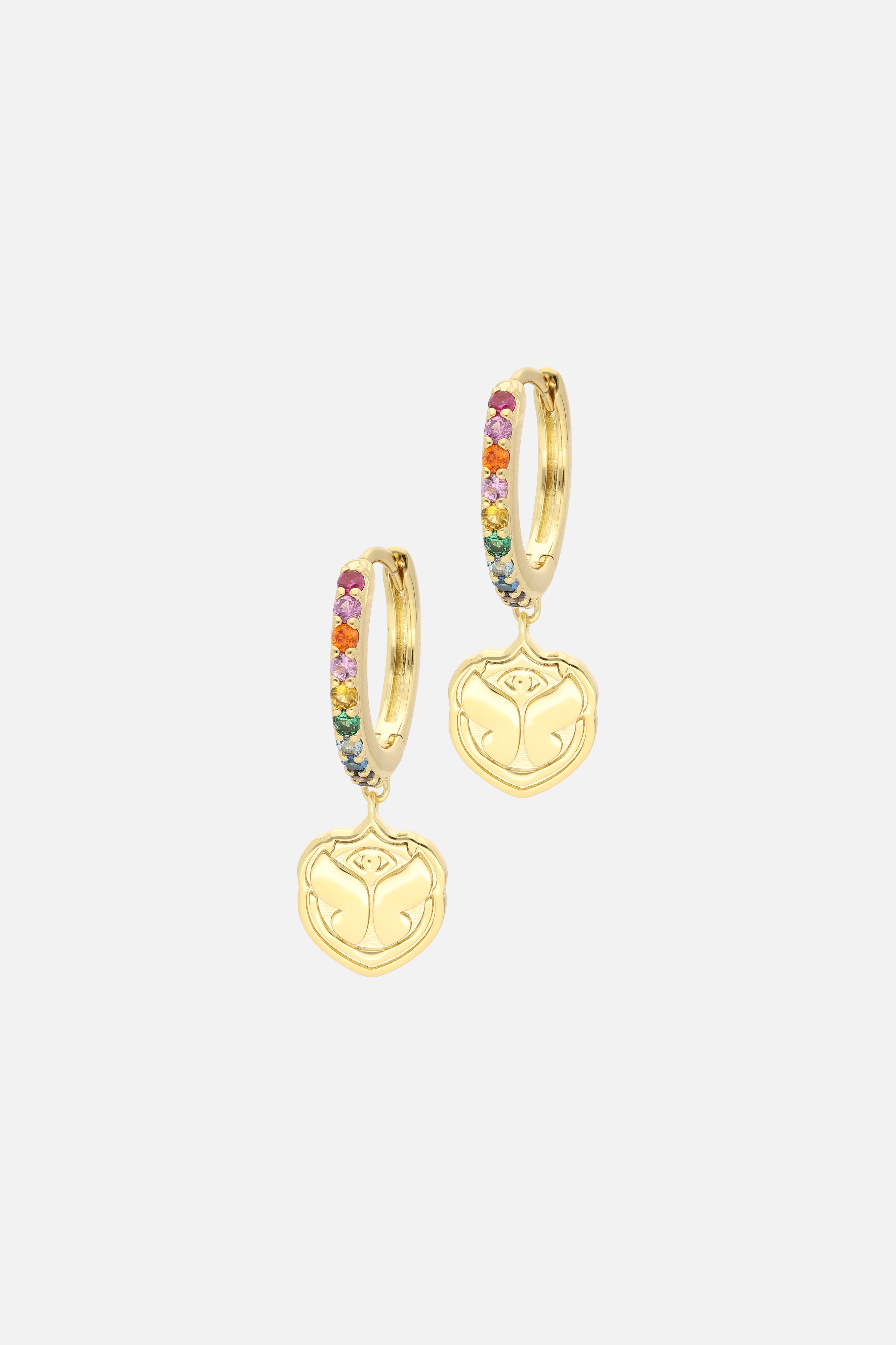 ICON RAINBOW HOOP EARRINGS - 1